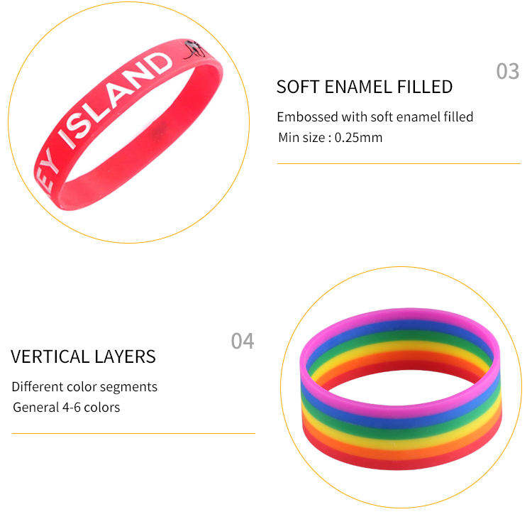 Изготовленный на заказ силиконовый браслет